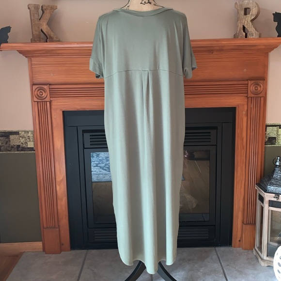 Zenana Outfitters Maxi Dress Split Hem w/ Pockets - Picture 4 of 7